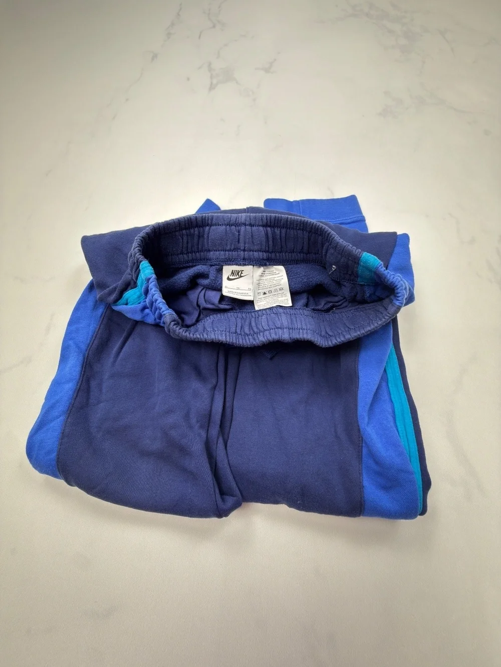 Nike Logo Joggers Blue 2000s Streetwear - Boys XL